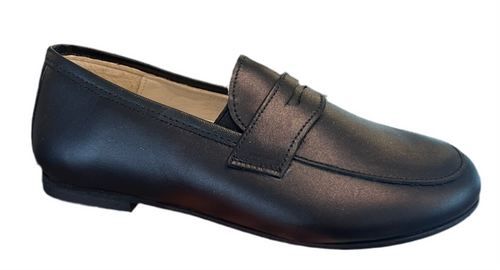 Shawn & Jeffery Black Leather Classic 1036 Loafer