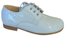 Shawn & Jeffery Cloud Nube Blue Patent Leather Classic Oxford Dress Shoe