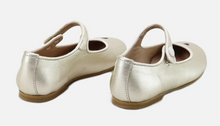 Papanatas Girls Metalcris Sahara Leather Heart Mary Jane