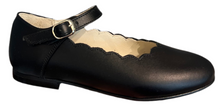 Shawn & Jeffery Black Leather Design Mary Jane