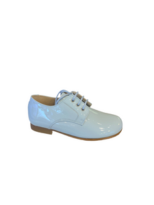 Shawn & Jeffery Cloud Nube Blue Patent Leather Classic Oxford Dress Shoe