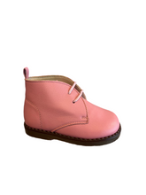 Shawn & Jeffery Coral Oslo Pink Lace up Leather Booties 118