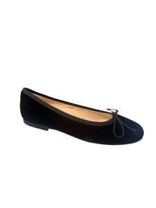 Beberlis Black Velvet Classic Ladies Flats