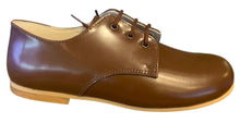 Shawn & Jeffery Mocasino Cuero Dark Tan Leather Classic Oxford Dress Shoe