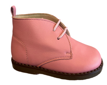Shawn & Jeffery Coral Oslo Pink Lace up Leather Booties 118