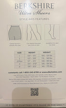 Berkshire Tan De Sol (549)Ultra Sheer Control Top Pantyhose Sandalfoot - 4415