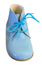 Shawn & Jeffery Baby Sky Blue Patent Leather Bootie