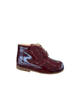 Shawn & Jeffery Baby Burgundy Patent Classic Leather Booties 113