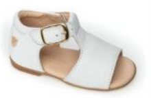 Venettini White Leather Baby Hightop Sandals
