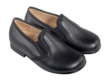 Beberlis Black Soft Leather Slip On Smoking Shoe