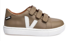 Venettini Taupe White Dillon Velcro Sneaker