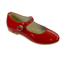 Shawn & Jeffery Red Patent Leather Buckle Mary Jane