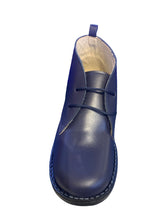 Shawn & Jeffery Navy Lace up Leather Booties