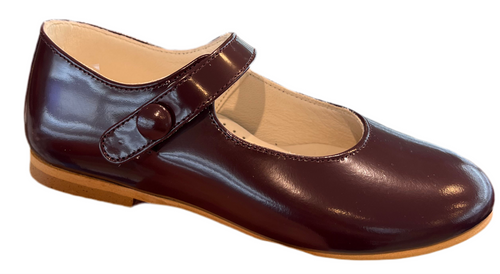 Shawn & Jeffery Mocasino Burdeos Leather Mary Jane
