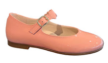 Beberlis Heart Designed Strap Peach Patent Leather Mary Jane