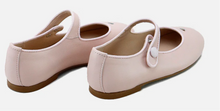 Papanatas Girls Baby Pink Leather Heart Mary Jane