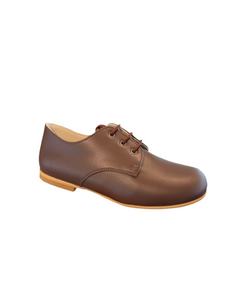 Shawn & Jeffery Brandy Brown Leather Classic Oxford Dress Shoe