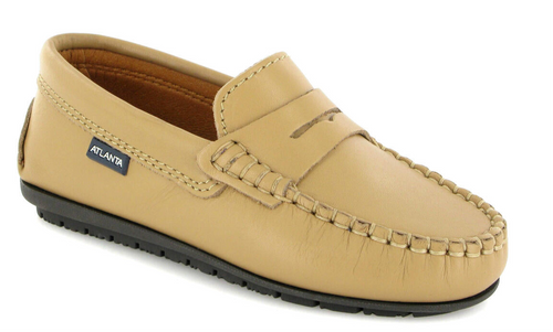 Atlanta Mocassin Beige  Smooth Penny Loafer