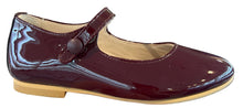 Shawn & Jeffery Burgundy Patent Leather Girls Button Mary Jane