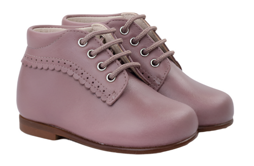Beberlis Rose Leather Gael Baby Bootie