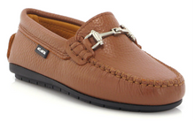 Atlanta Mocassin Cuoio Grainy Buckle Loafer