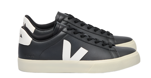 Veja Campo Black White Leather Sneakers