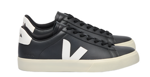 Veja Campo Black White Leather Sneakers