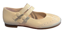 Beberlis Girls Antik Rose Leather Double Strap Mary Jane Shoes