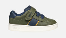 Geox Green Navy Eclyper Velcro Sneakers