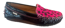 Venettini Denise Black Patent Fuxia Loafer