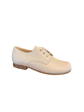 Beberlis Saffiano Taupe Leather Oxford Dress Shoe