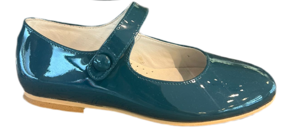 Shawn & Jeffery Parrot Patent Leather Girls Button Mary Jane