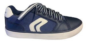 Geox Gisli Dark Blue and White Sneakers