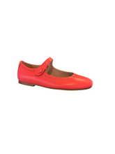 Papanatas Eli Girls Coral Leather Mary Jane