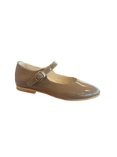 Shawn & Jeffery Camela Winter Taupe Patent Leather Buckle Mary Jane