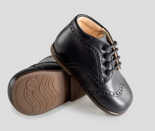 Beberlis Lavi Black Leather Baby Bootie