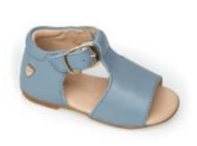 Venettini Pale Blue Cielo Sky Leather Baby Hightop Sandals