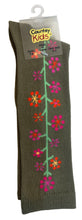 Girls Country Kids Floral Design Knee Socks