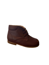 Shawn & Jeffery Baby Burgundy Leather Booties 112