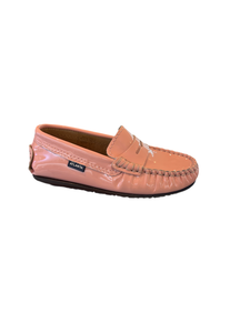 Atlanta Mocassin Saumon Patent Leather Penny Loafer