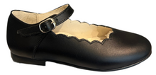 Shawn & Jeffery Black Leather Design Mary Jane