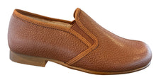 Beberlis Bufalo Taba Leather Slip On Smoking Shoe