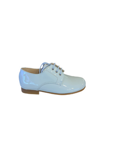 Shawn & Jeffery Cloud Nube Blue Patent Leather Classic Oxford Dress Shoe