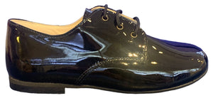 Shawn & Jeffery Black Patent Leather Classic Oxford Dress Shoe