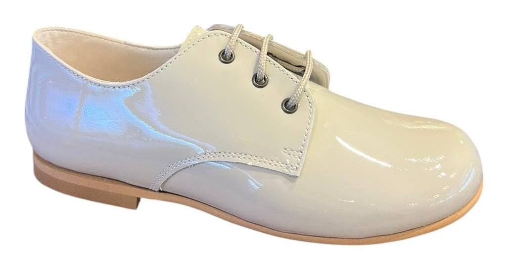 Shawn & Jeffery Ivory Marfil Patent Leather Oxford Dress Shoes