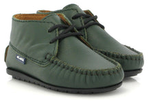 Altanta Mocassin Baby Green Smooth Leather Booties