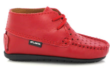 Atlanta Baby Red Smooth Heart Leather Bootie