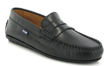 Altanta Mocassin Black Penny Smooth Leather Loafer