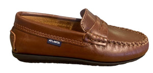 Altanta Mocassin Camel Sierra Antik Leather Penny Loafer