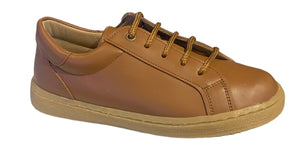 Shawn & Jeffery Tan Roble Leather Honey Lace up Sneakers